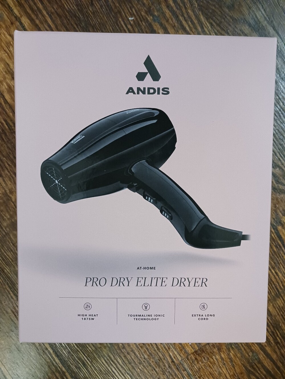 Andis Pro Dry Elite Ionic Hair Dryer #84030 Power & Shine 1875W Extra Long Cord.